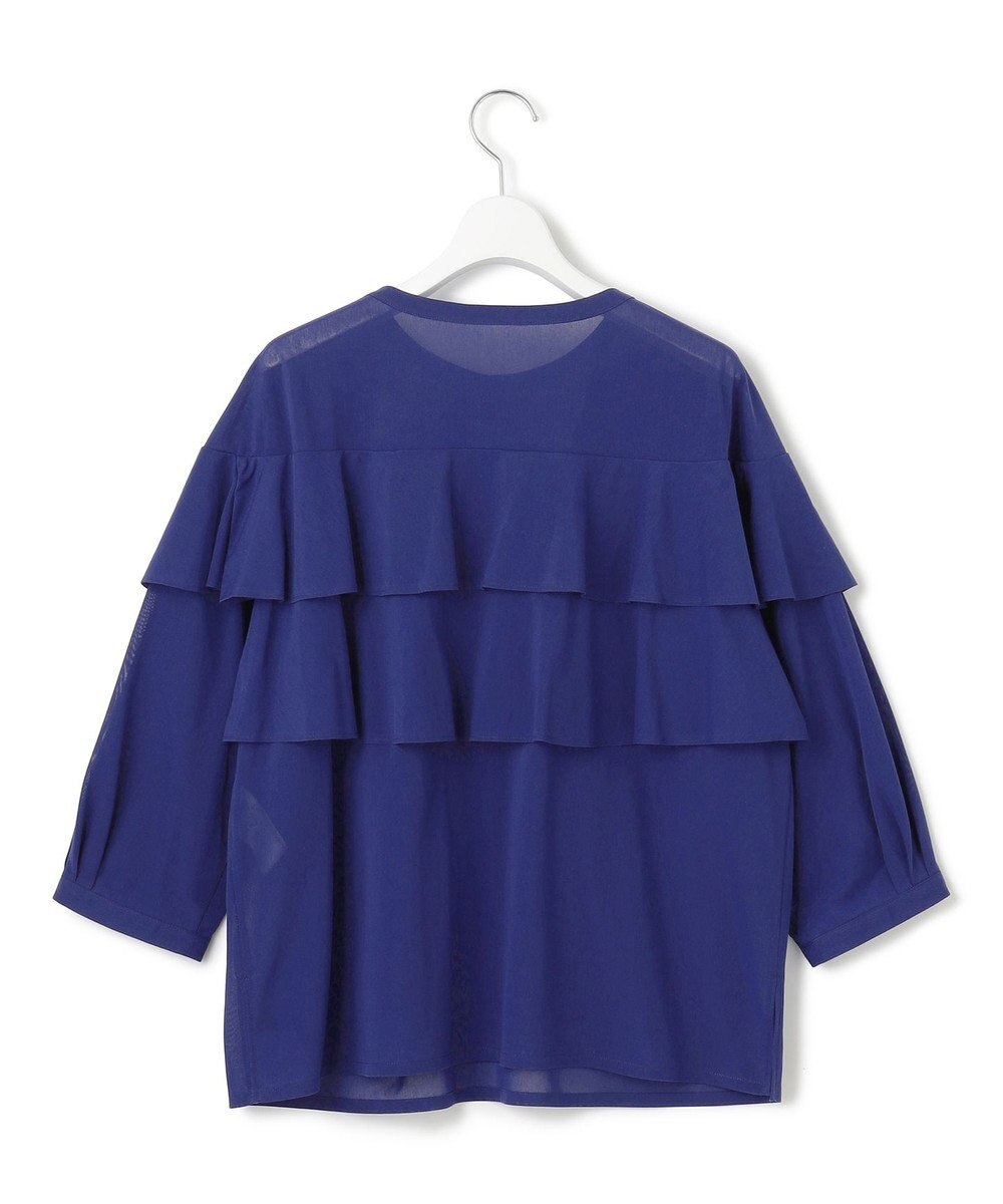 23区 S 【Oggi9月号掲載/洗える】クリアトリコットジャージー フリルデザイン カットソー 