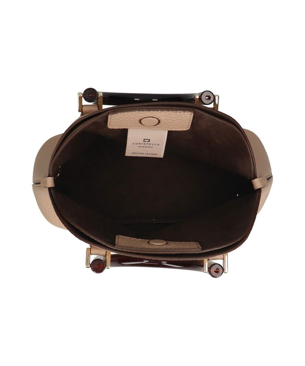 INTER-CHAUSSURES 【LORISTELLA】シュリンクレザーハンドバッグ 