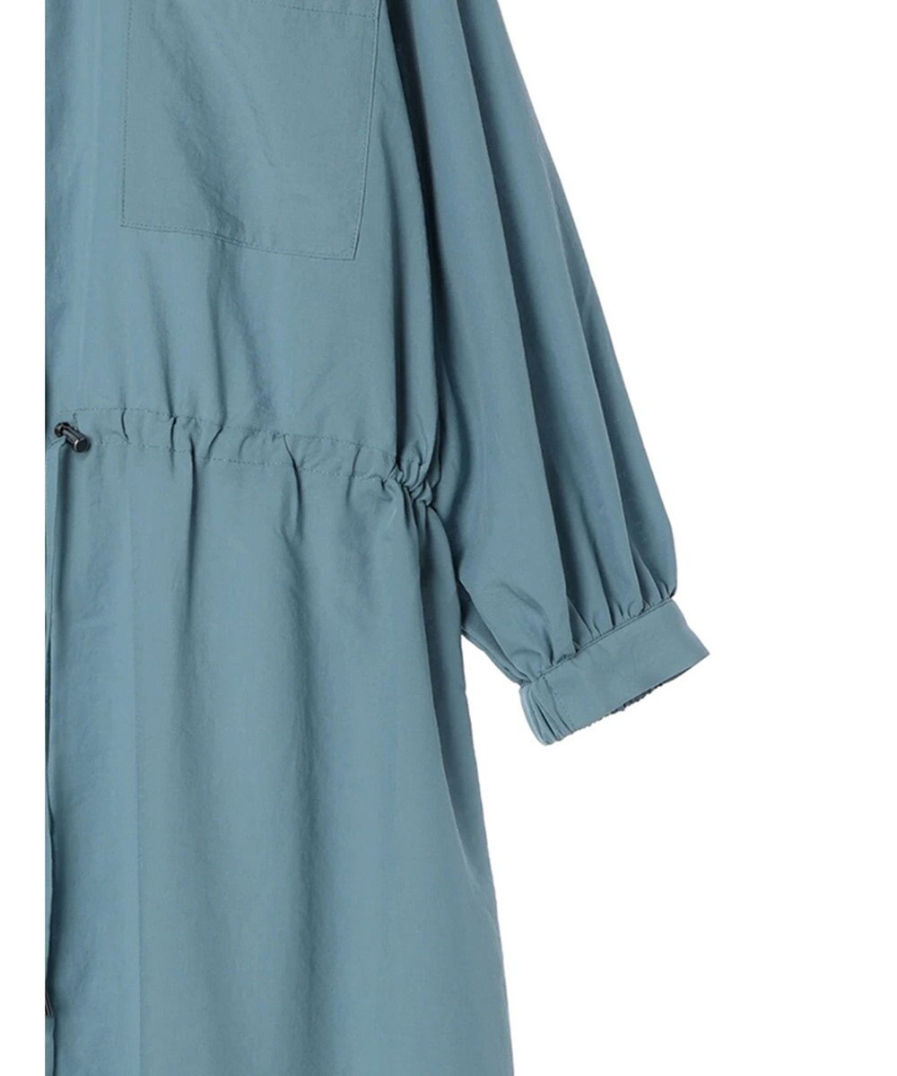Green Parks ミディ丈ドロストシャツワンピース 