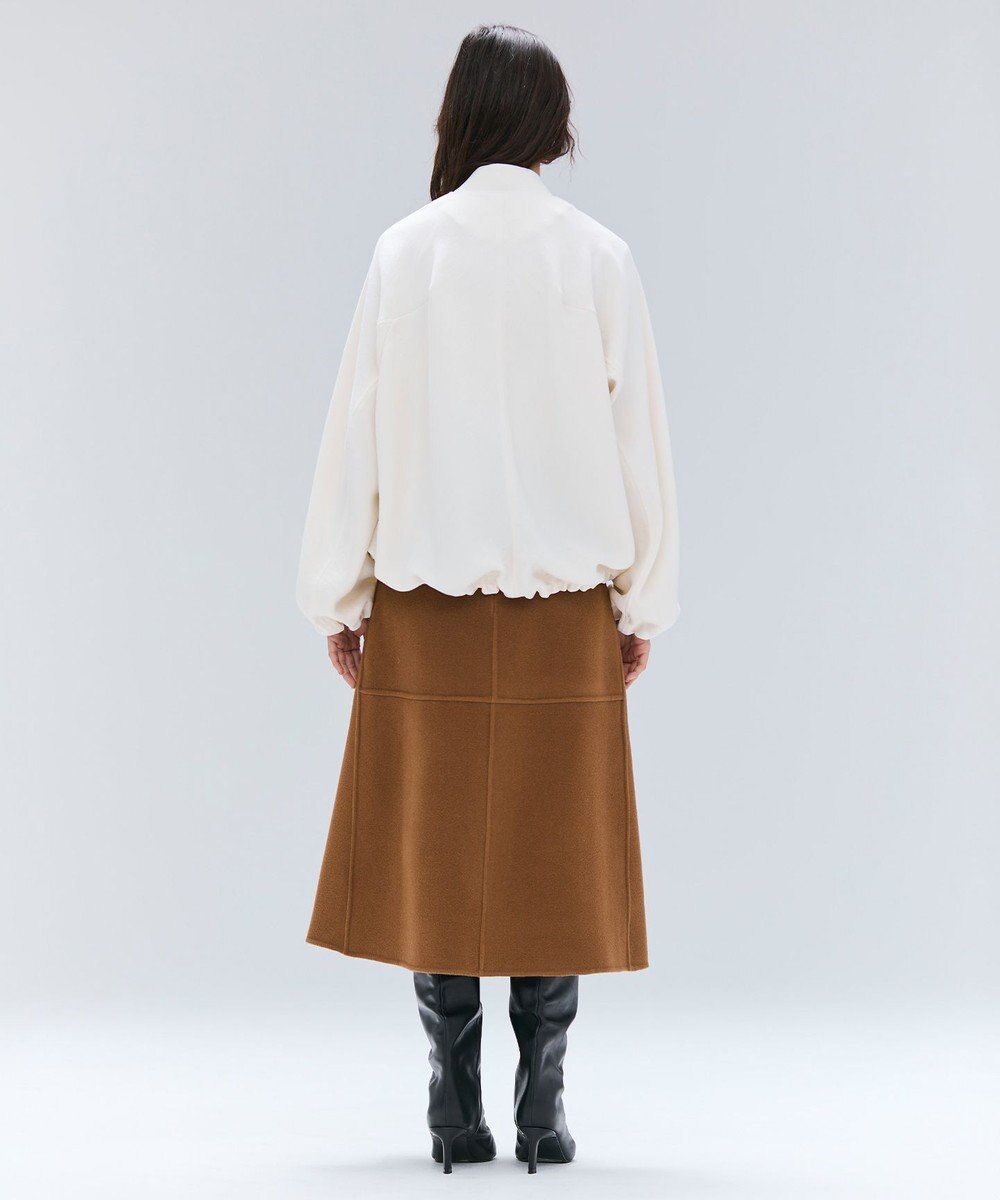 BEIGE， 【洗える】POMONA / ゴールドジップライトブルゾン 