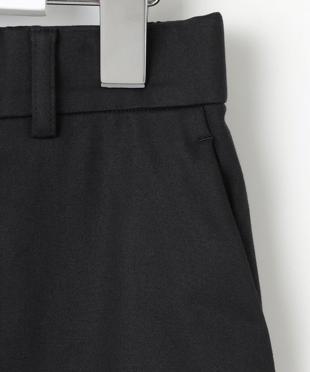 自由区 S 【UVカット・接触冷感・洗える】コットンサテンクロップド丈ワイドストレート パンツ 