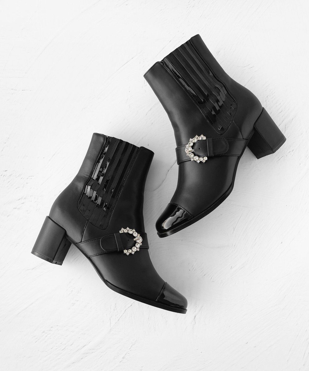 TOCCA BIJOUX BUCKLE SIDEGOREBOOTS ブーツ ブラック系