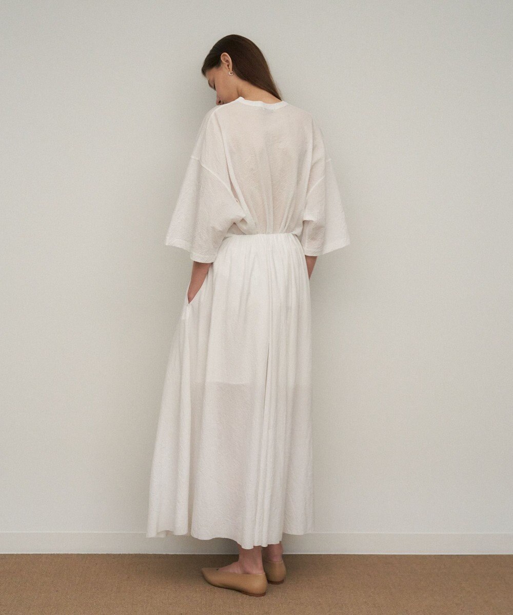 ATON SHRINK FRESCA JERSEY | ギャザースカート 