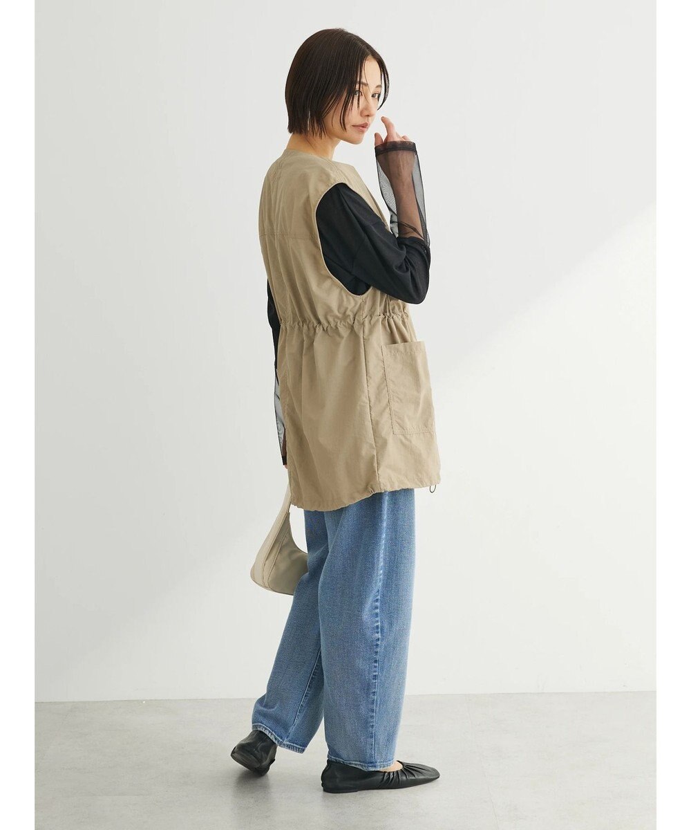 Green Parks ノーカラーミリタリーベスト 