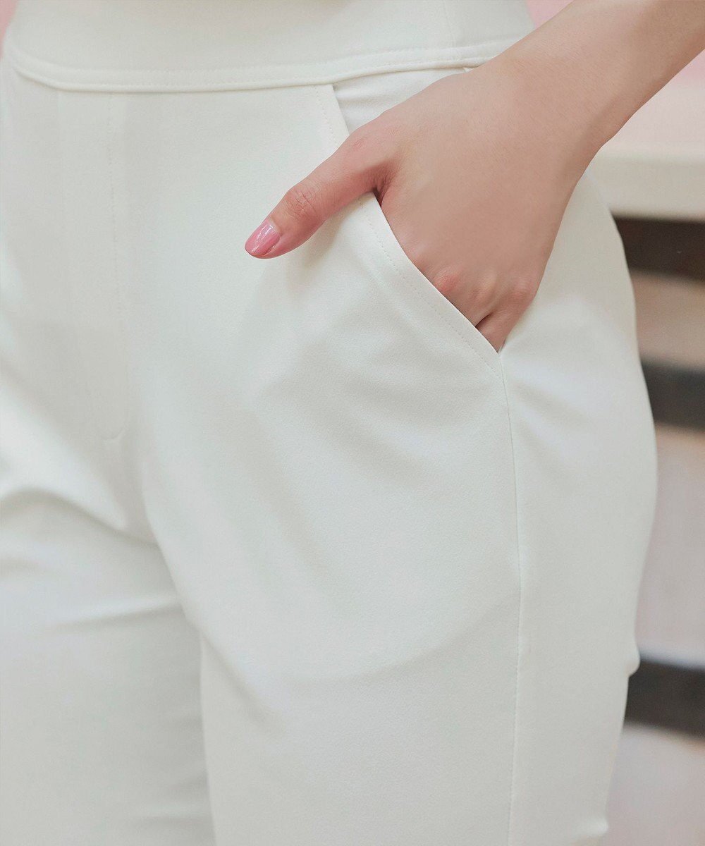 Tiaclasse L 【日本製】ドライモーメント裾スリットパンツ 