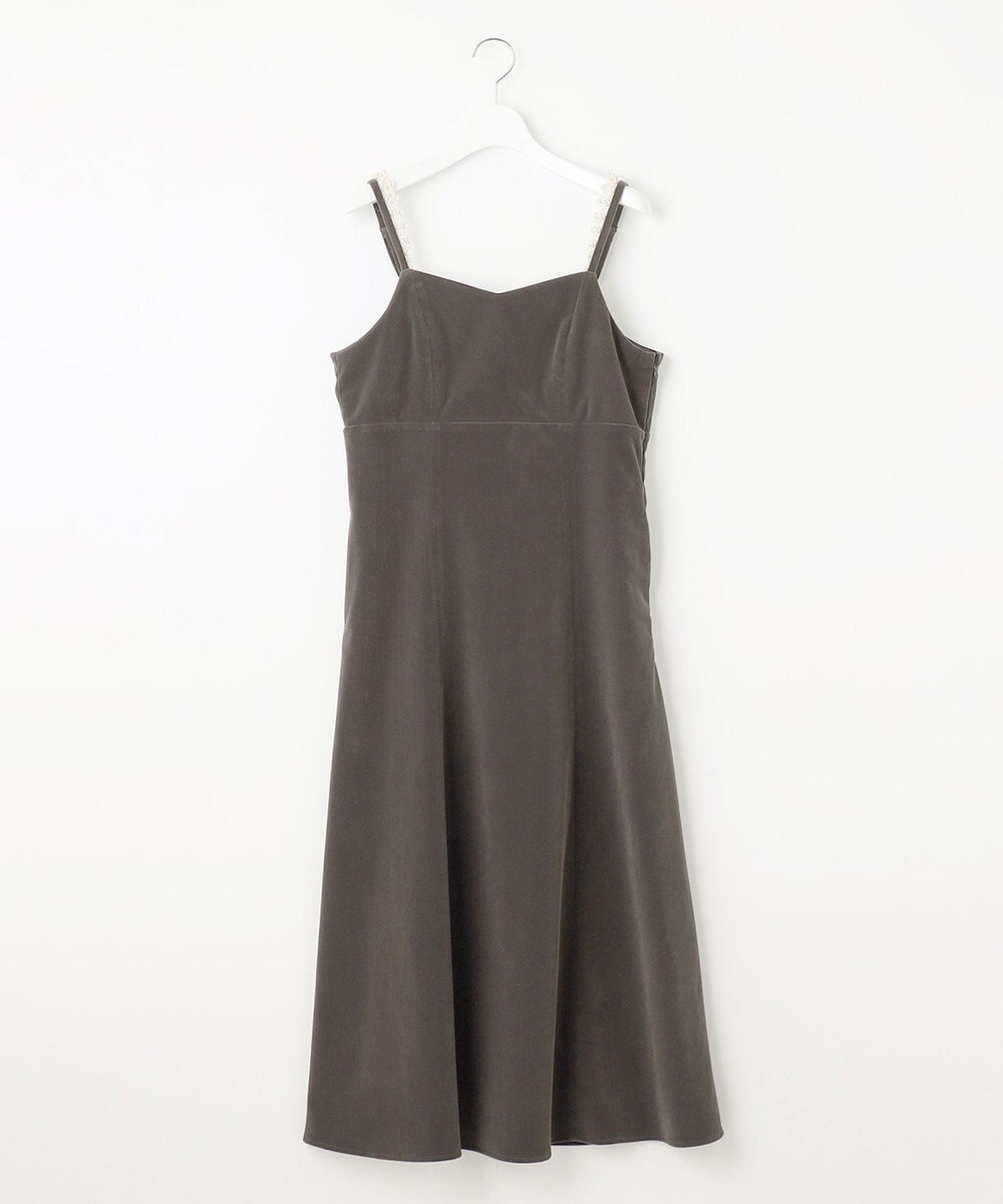 Feroux 【2WAY】パールストラップベロア ジャンスカ 