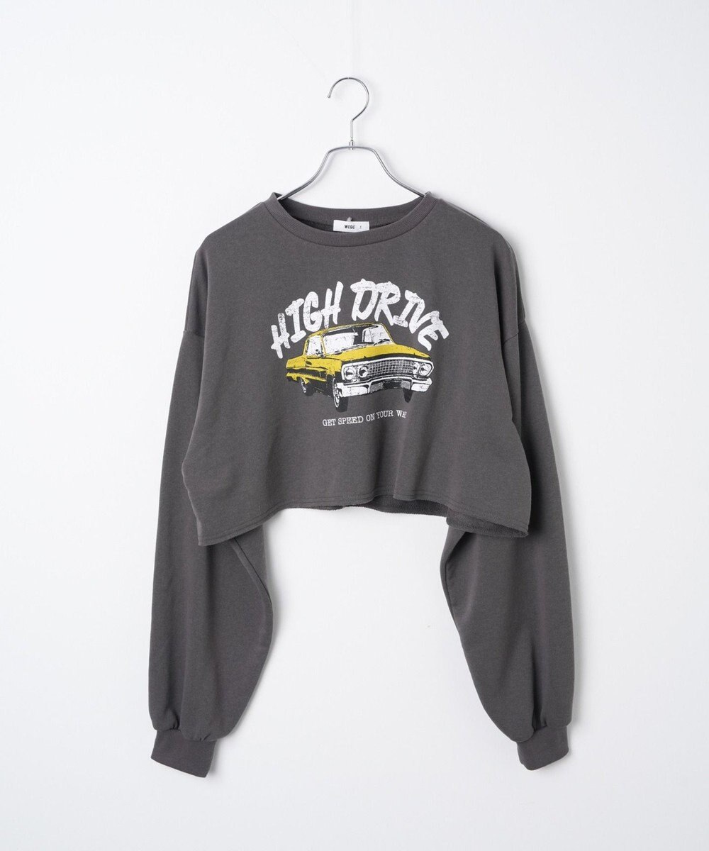 WEGO ヴィンテージライクショートスウェット 