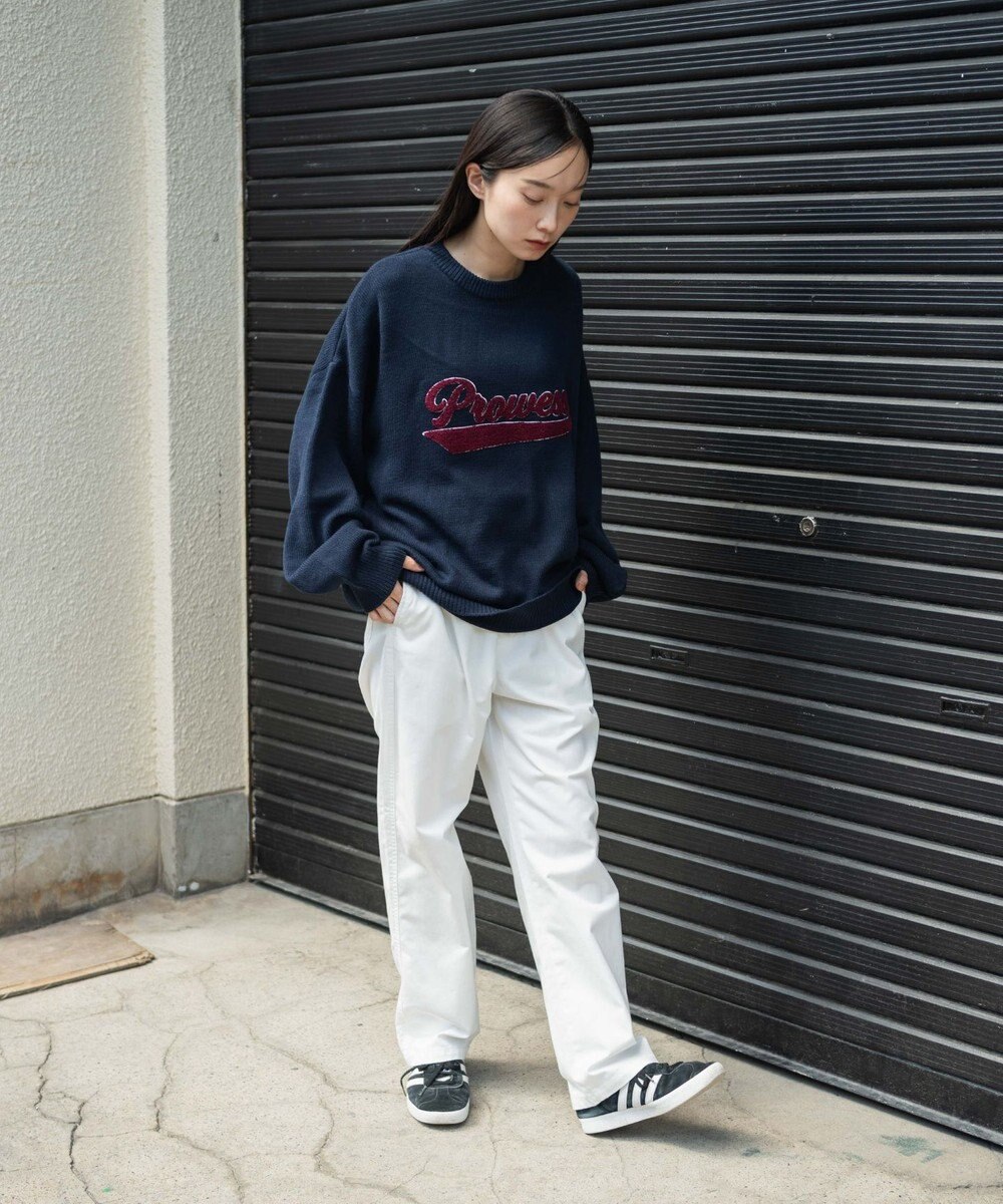 WEGO 【ウエストゴム/SMLサイズ展開/ユニセックス着用ITEM】チノイージーストレートパンツ 