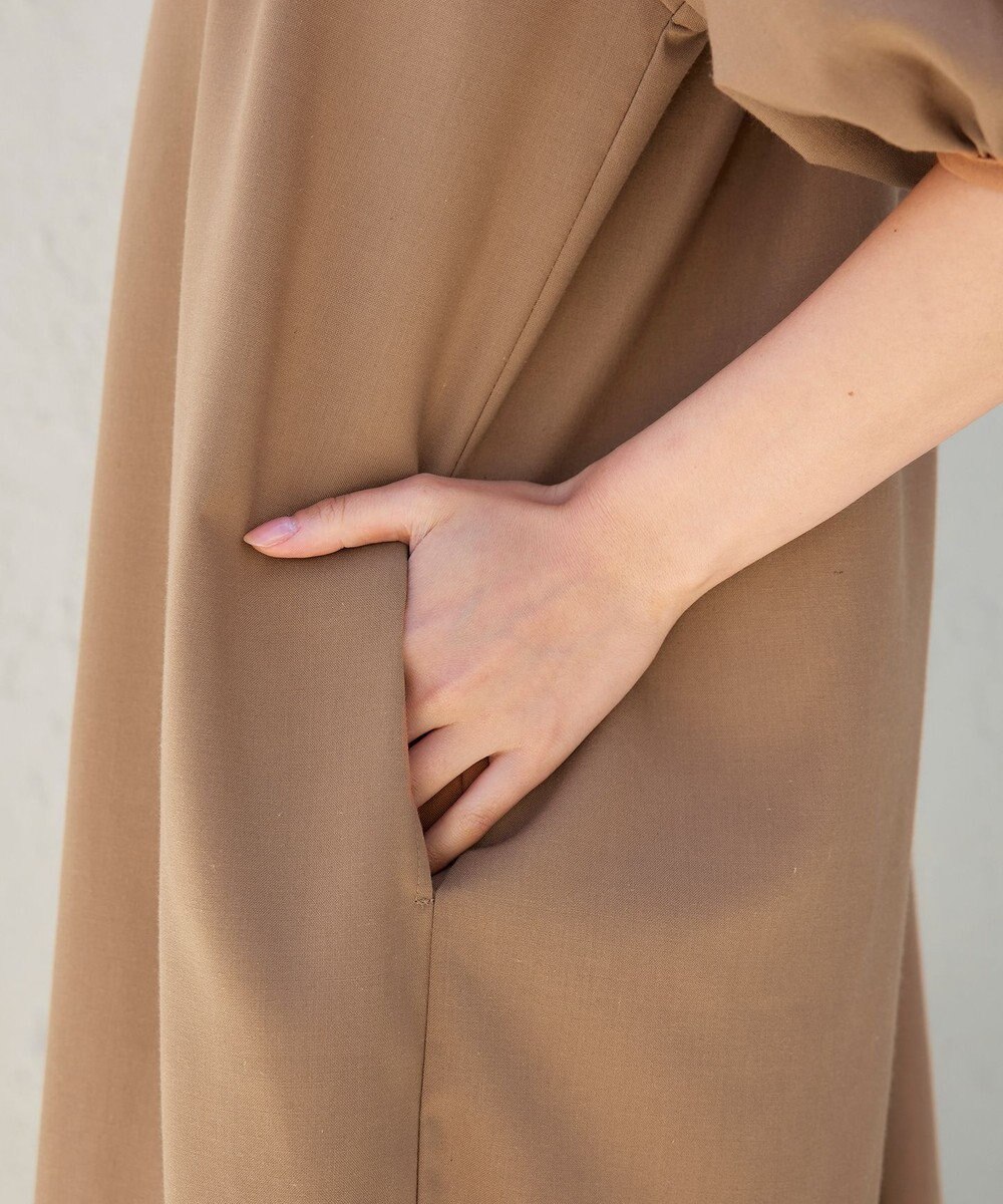 Tiaclasse 【洗える】後ろリボンバルーンスリーブワンピース 