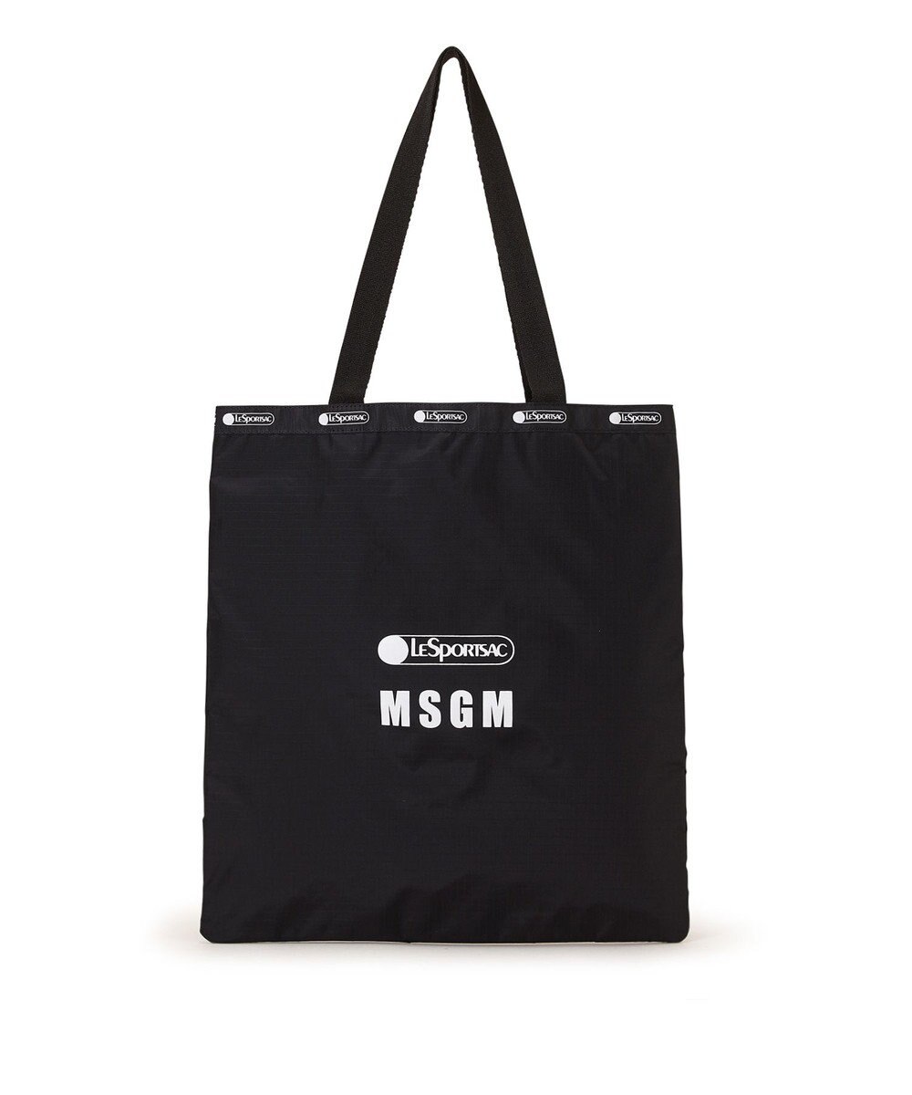 LeSportsac MSGM LG EMERALD TOTE/ロゴトートブラック 