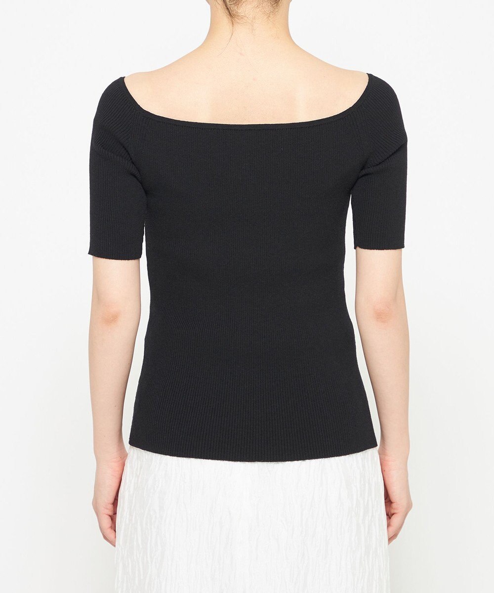 uncrave リネンニット オフショルトップス 