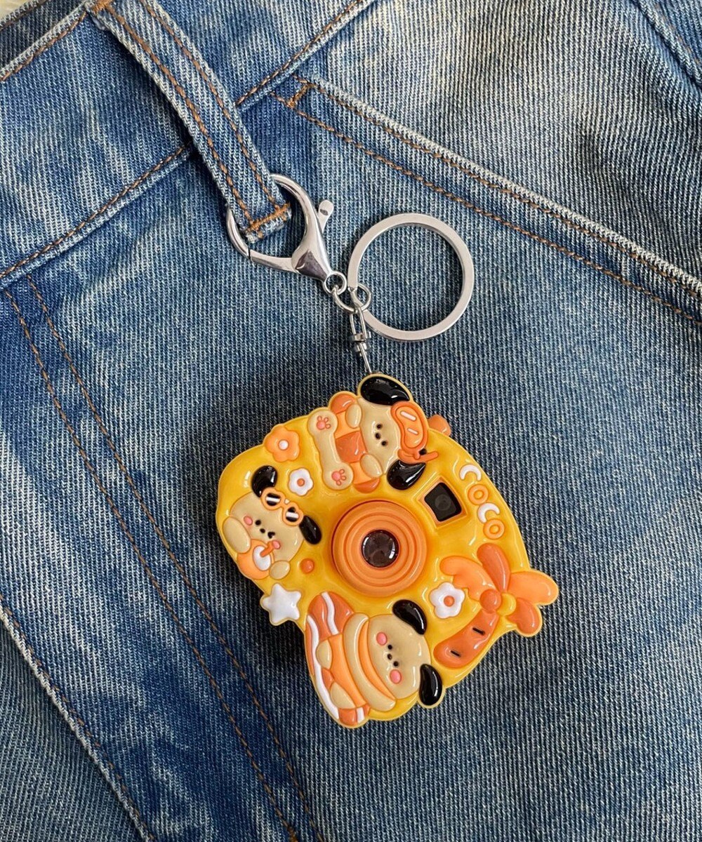 WEGO ぷっくりアニマルトイカメラキーホルダー 