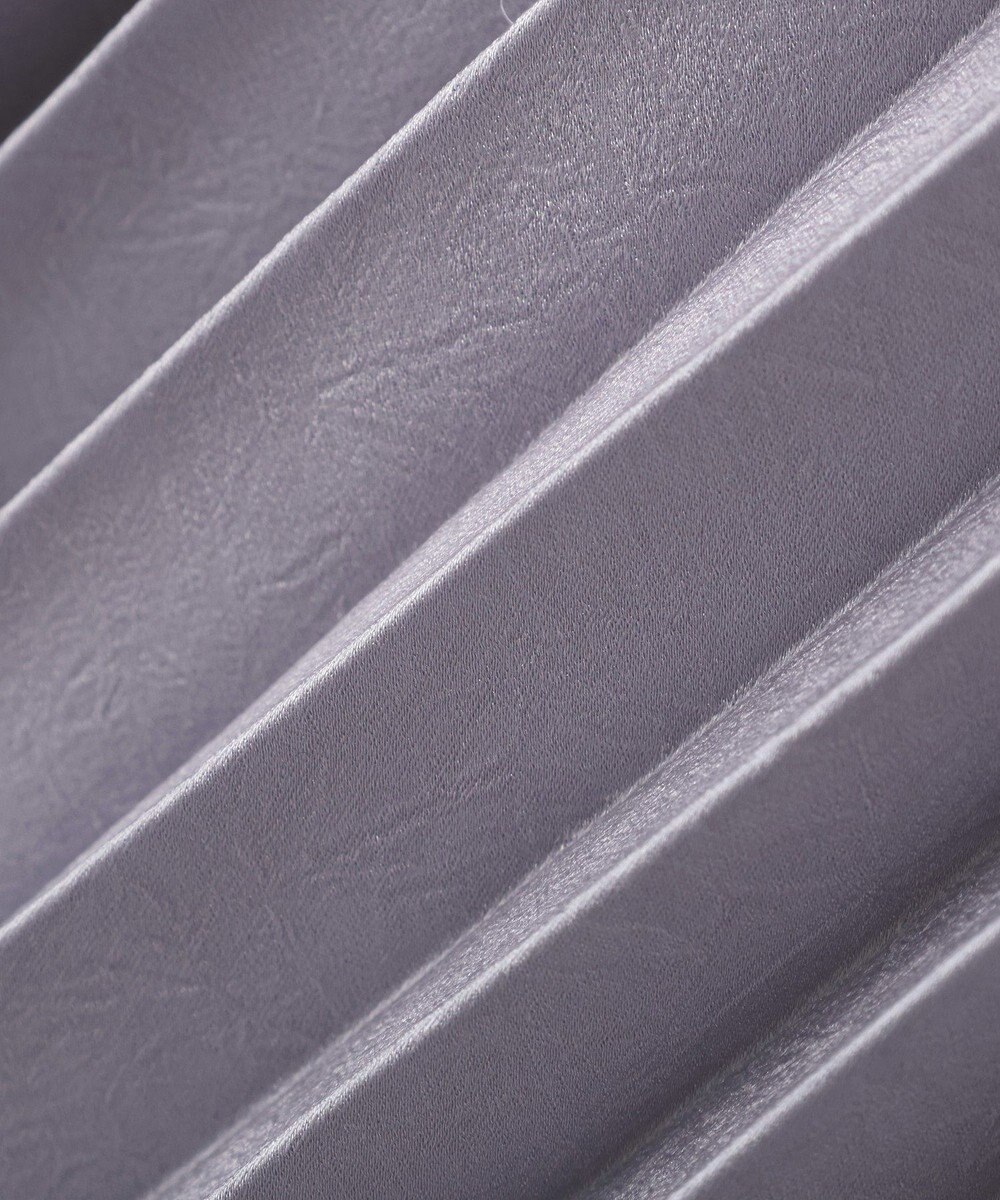 YECCA VECCA サテンプリーツスカート 