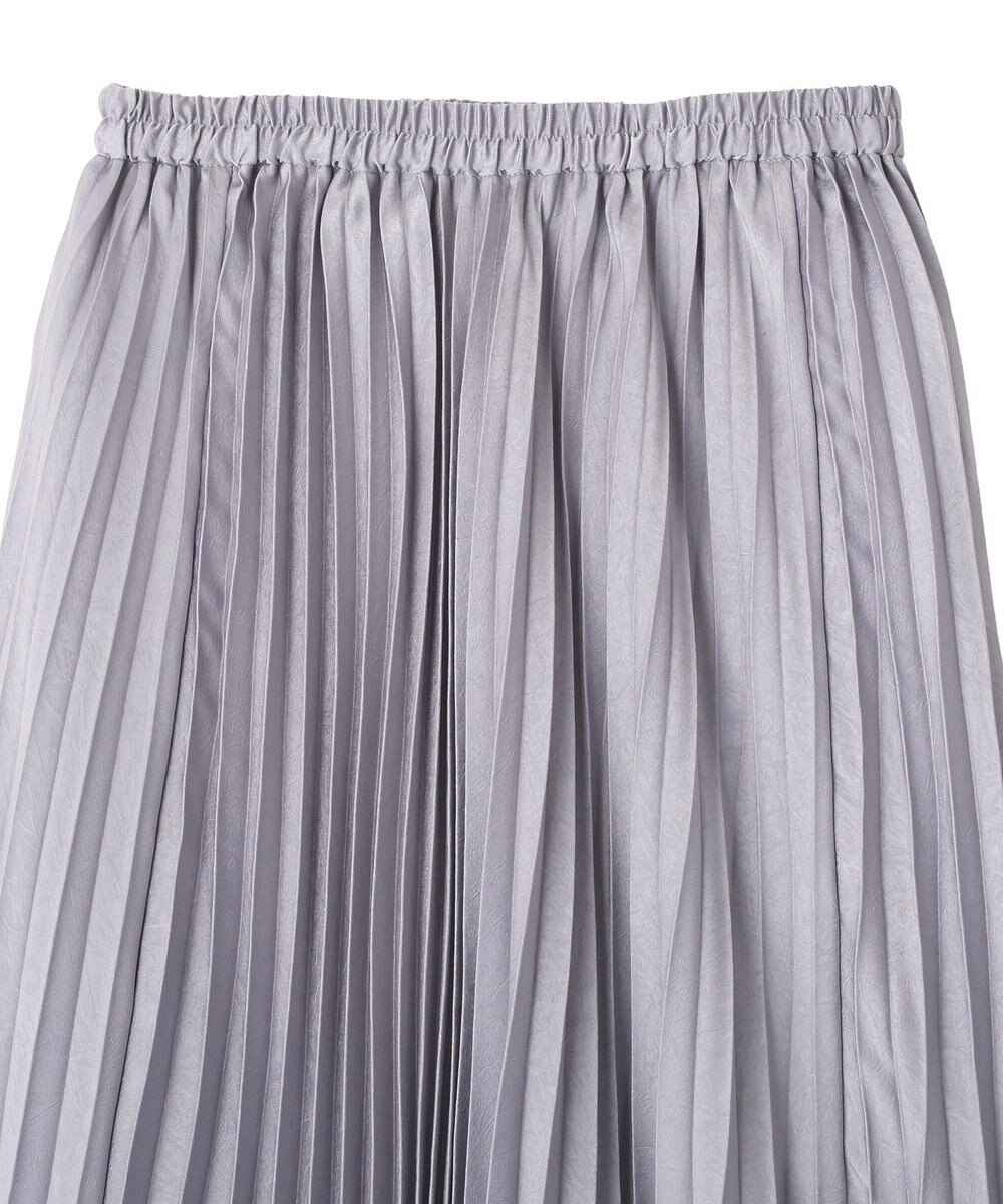 YECCA VECCA サテンプリーツスカート 