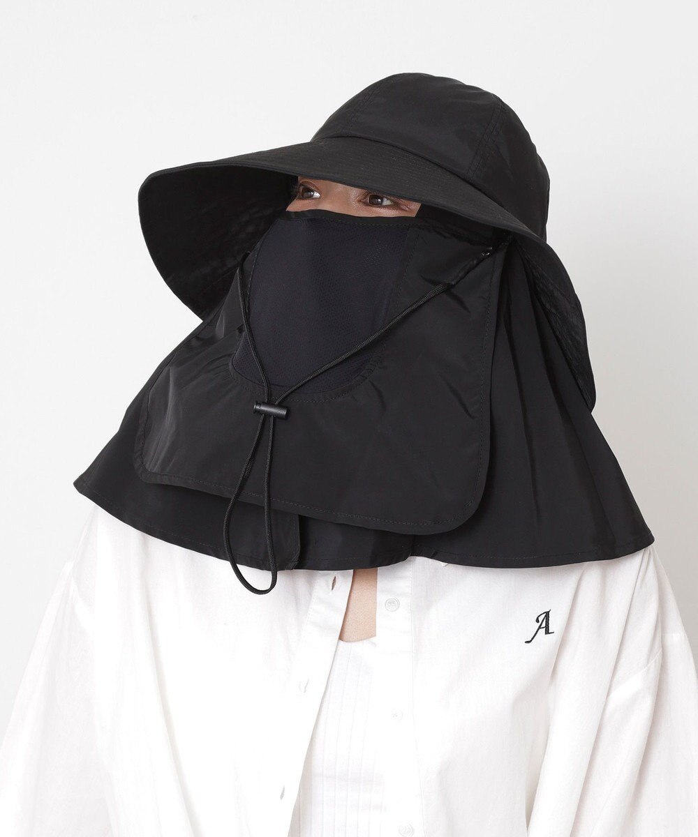 MOONBAT 【遮光100％/UVカット100％】フワクール (Fuwacool)  日差しを完全遮断バッククロスハット　遮光100　UV100 