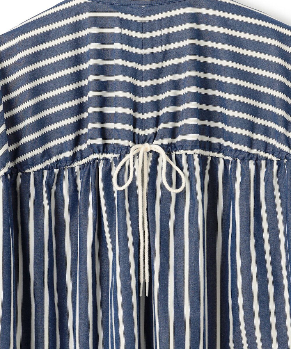 J.PRESS YORK STREET 【WOMEN】ワンウォッシュ ストライプ シャツワンピース 