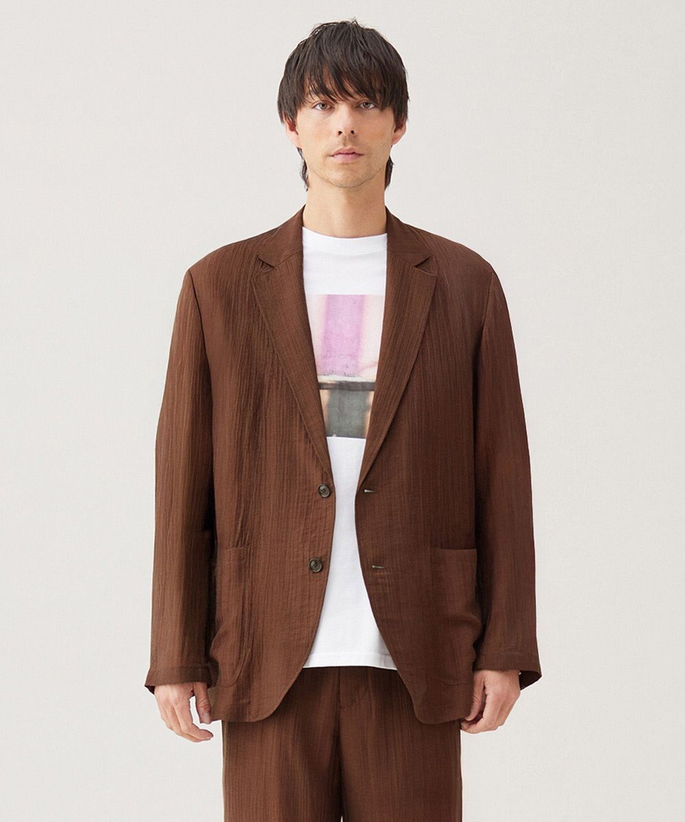 UNFILO MENS ライトウェイトシアー テーラードジャケット 