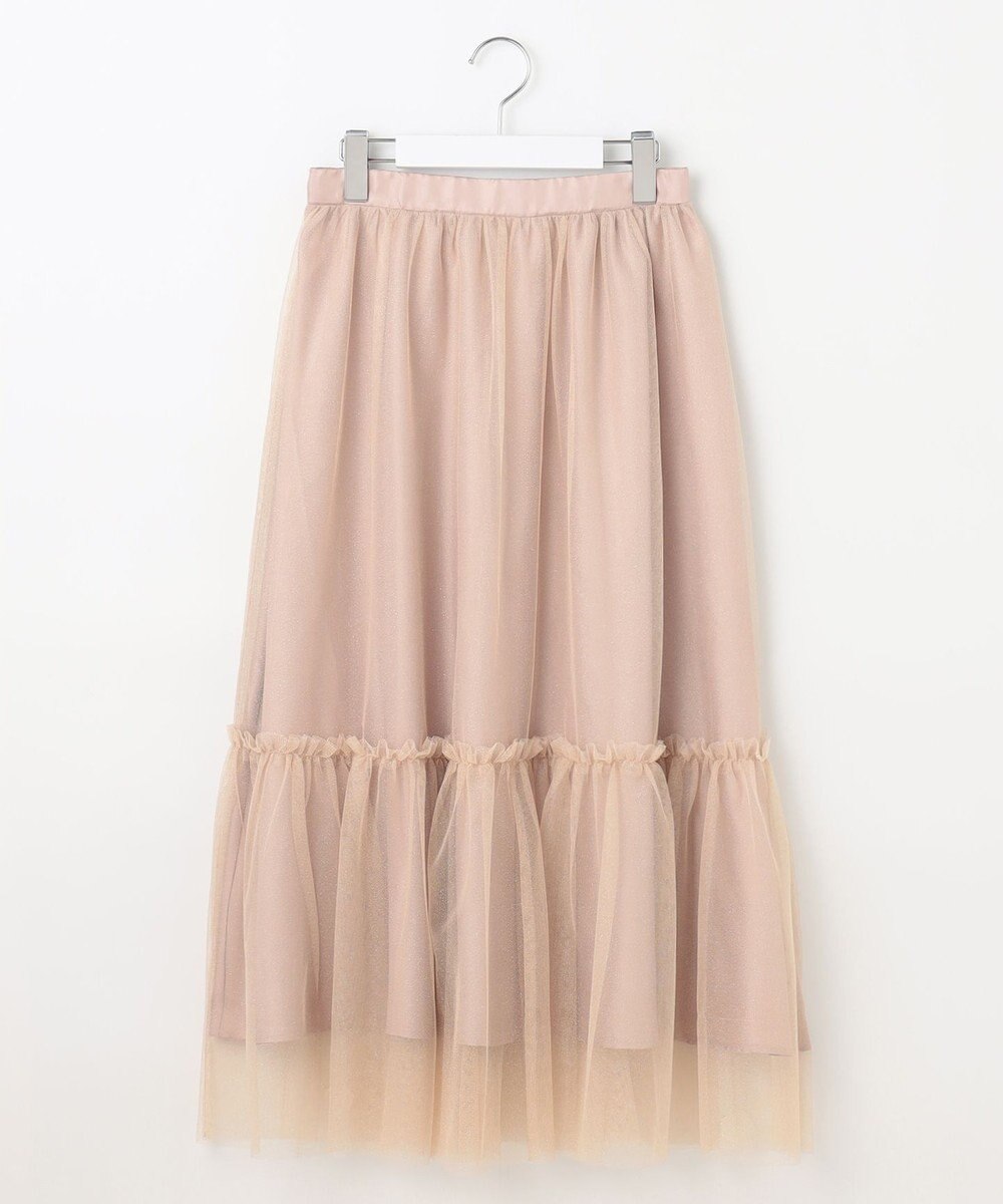 Feroux 【洗える】ラメチュール スカート 