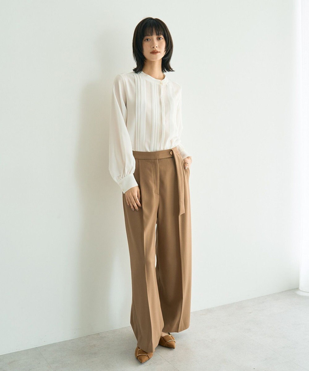 YECCA VECCA タックデザインブラウス 