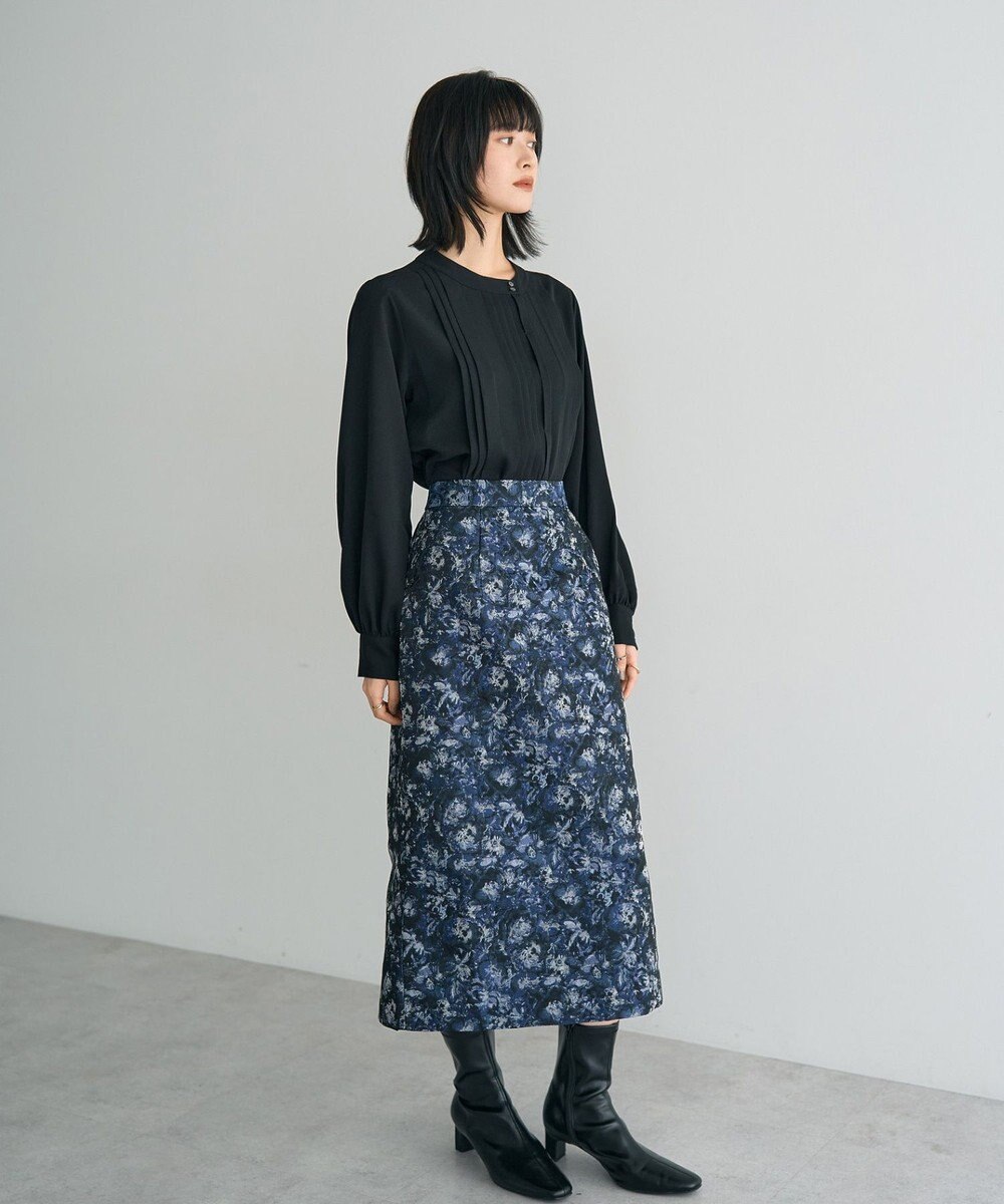 YECCA VECCA タックデザインブラウス 