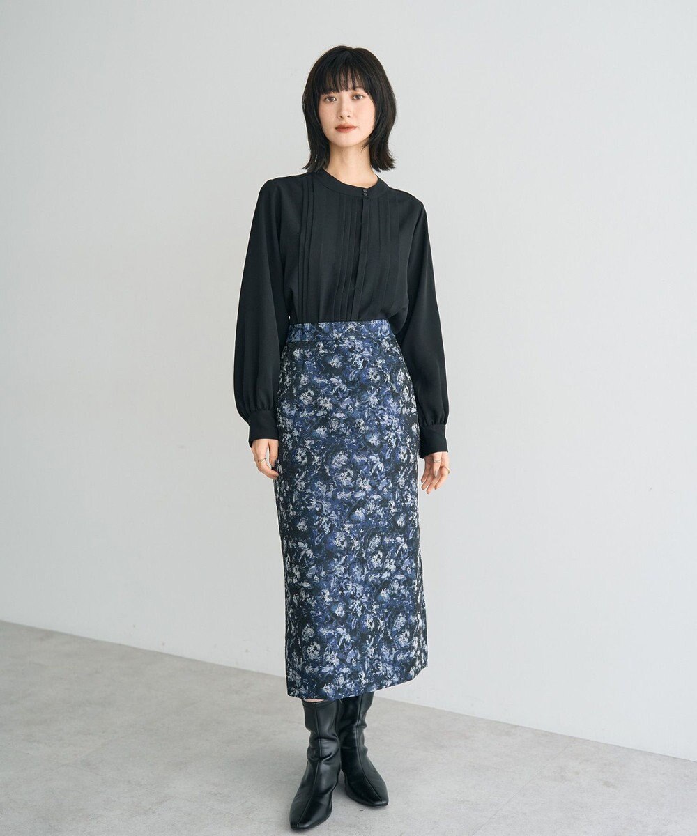 YECCA VECCA タックデザインブラウス 