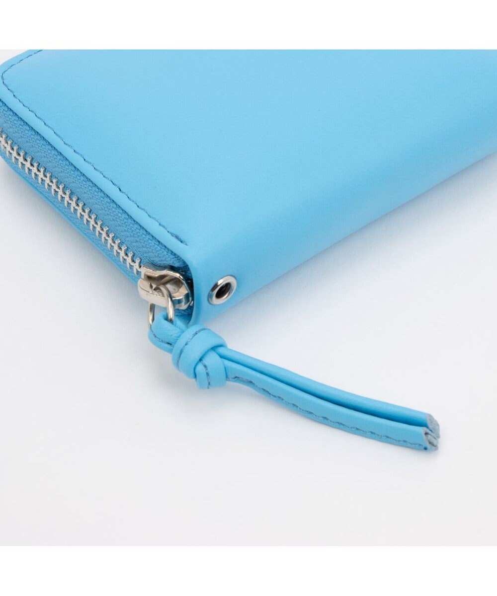 UNBILLION ペルケ perche / 蛍光レザーストラップ付き・ジャバラカードウォレット 