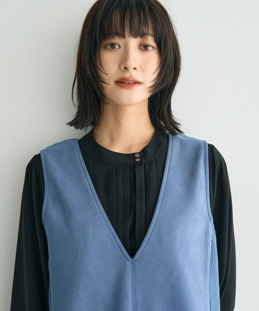 YECCA VECCA タックデザインブラウス 