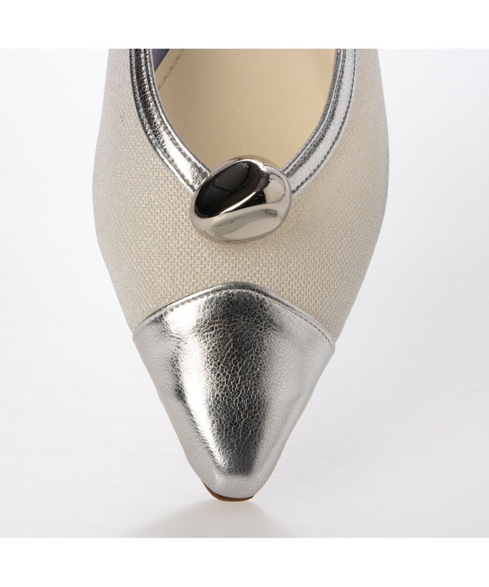 MODE ET JACOMO <MODE ET JACOMO>【2WAY】メタルパーツ付きチュールバックベルトパンプス 