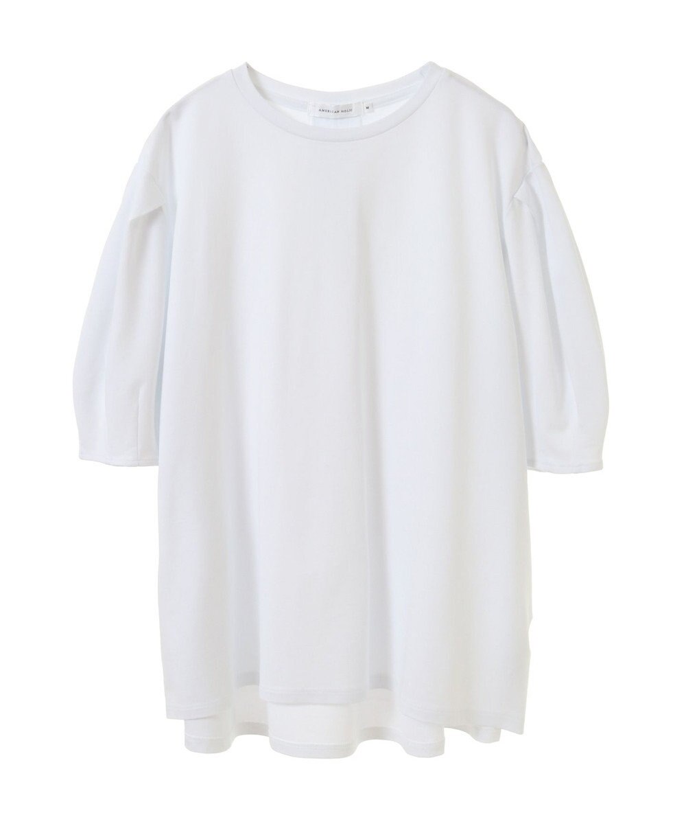 AMERICAN HOLIC 接触冷感袖コンシャスカットプルオーバー 