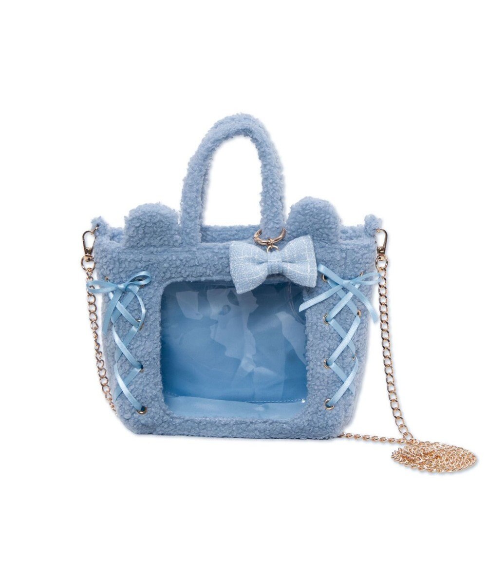 WEGO 【痛バ＆推し活グッズ】耳付きレースアップミニぬいショルダー 