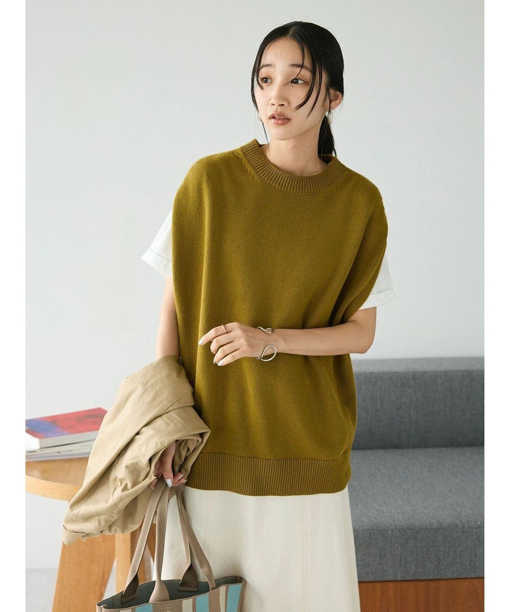 CRAFT STANDARD BOUTIQUE クルーネックニットベスト 