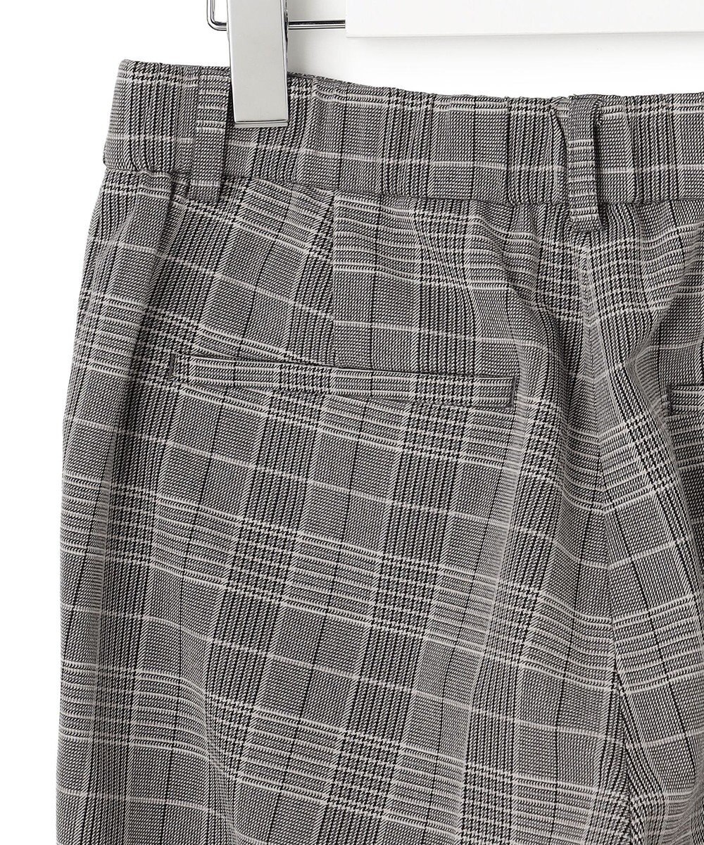 23区 【Oggi掲載/洗える】ウォームストレッチ チェック テーパード パンツ 