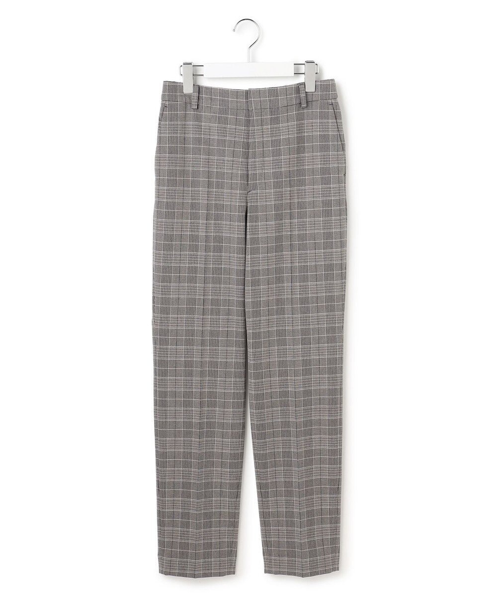 23区 【Oggi掲載/洗える】ウォームストレッチ チェック テーパード パンツ 