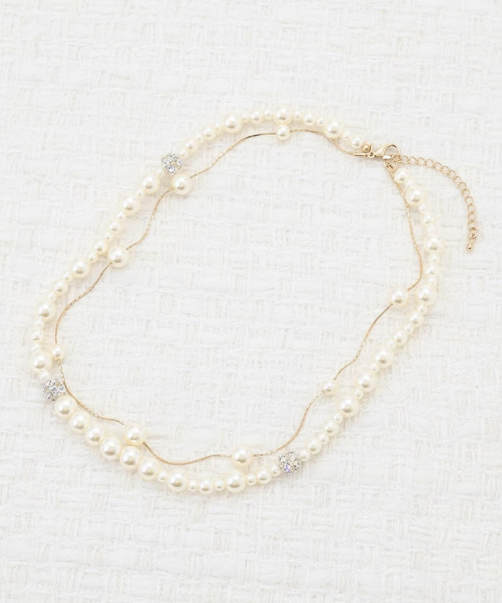 ANY SIS ロンデルパール調ステーション ネックレス 