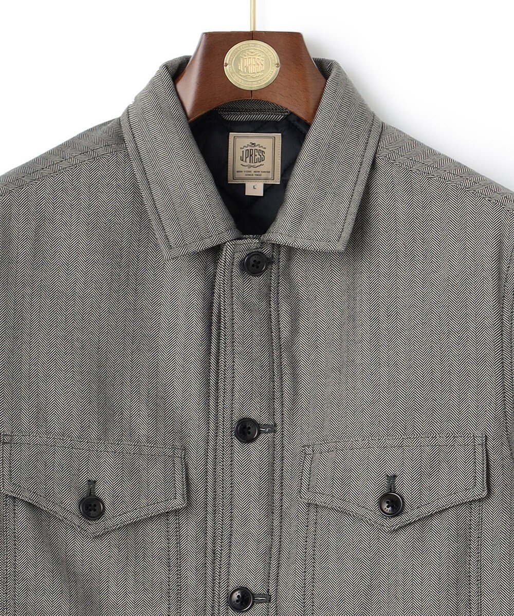 J.PRESS MEN ヘリンボンCPOジャケット 
