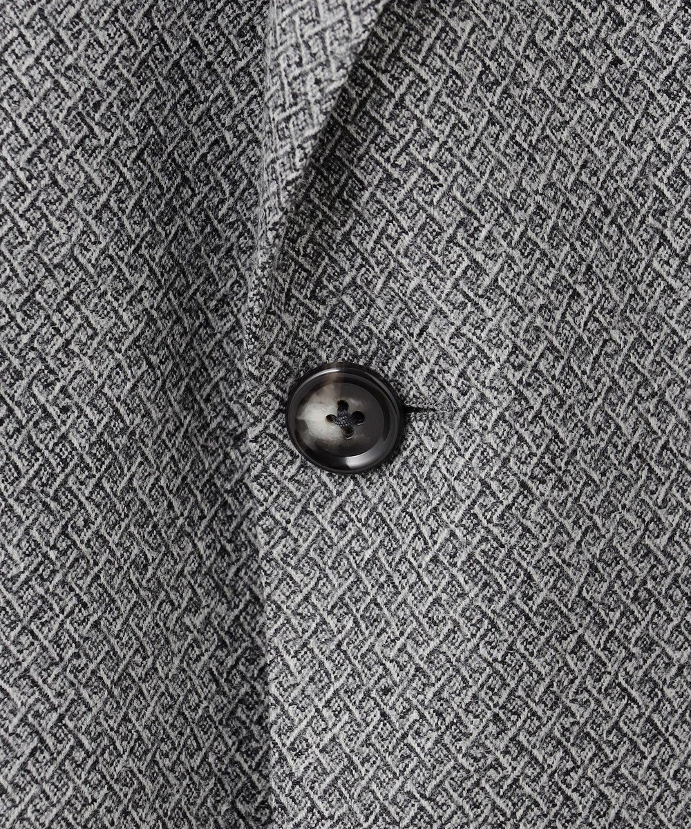 GOTAIRIKU 【DELFINO】ナポリジオメトリックツイード ジャケット_グレー 