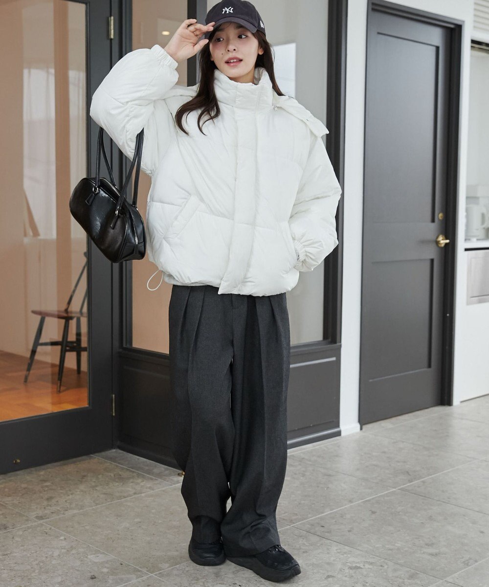 WEGO 【2WAYフード取り外し可能/あったかい】２WAYパディングブルゾン 