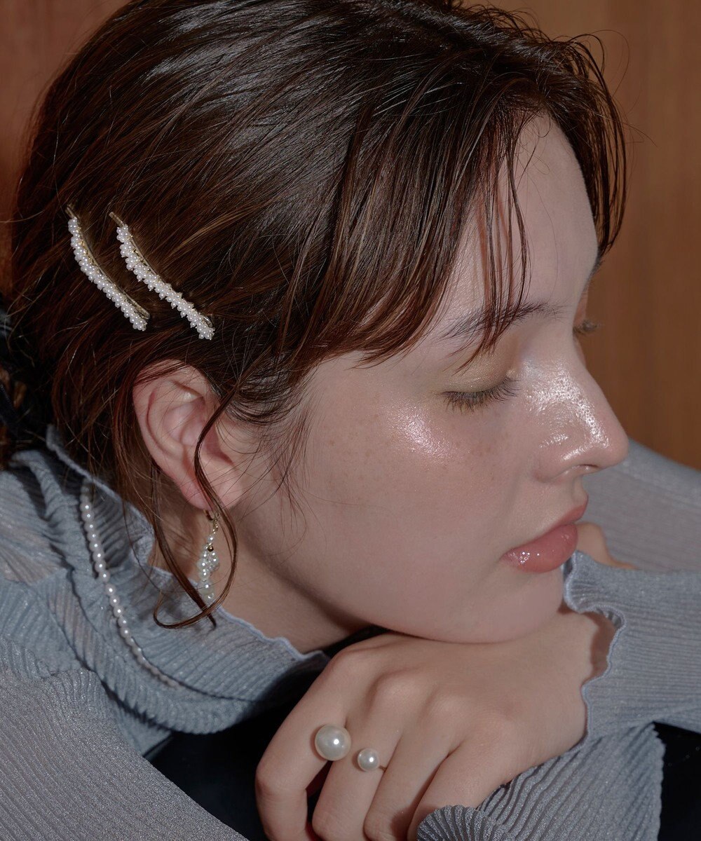 Phoebe 〈シリーズ累計販売10000点突破！〉≪TV番組着用商品≫Eye catchingパールリング 