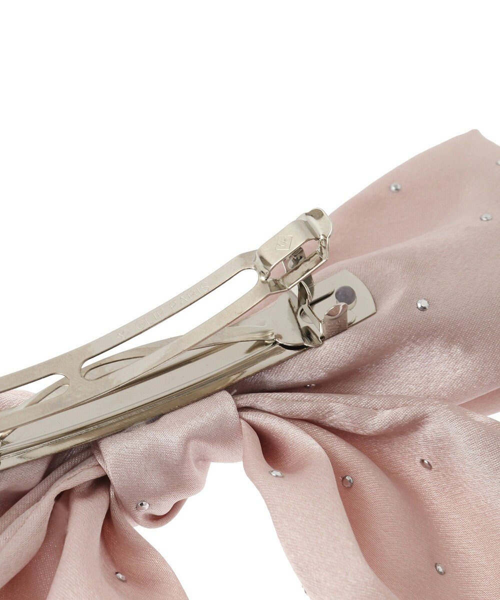 Maison de FLEUR ランダムビジューリボンバレッタ 