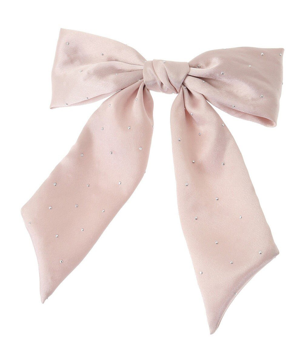 Maison de FLEUR ランダムビジューリボンバレッタ 