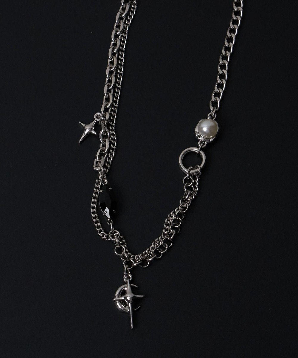 WEGO MモチーフMIXチェーンネックレス 