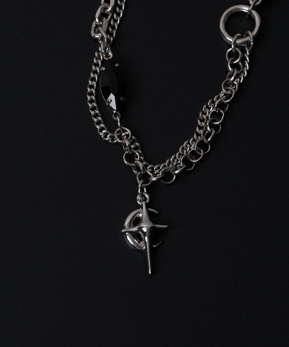 WEGO MモチーフMIXチェーンネックレス 