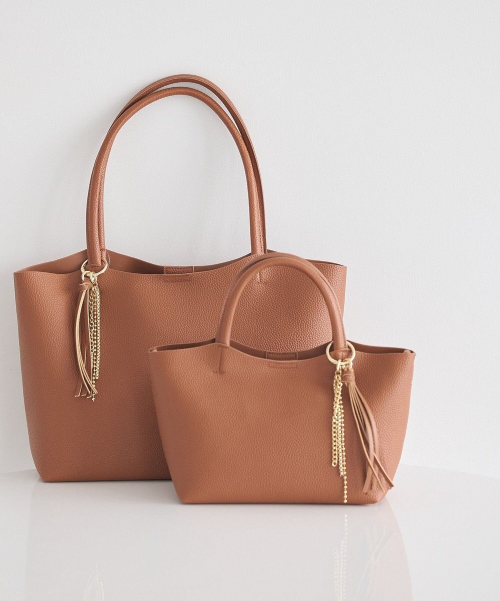 earth music&ecology 【軽量】チャーム付きミニトートバッグ 