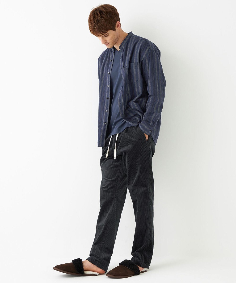 JOSEPH ABBOUD MOUNTAIN 【SPACE／UNISEX】JCヘリンボンワイドストライプ シャツ 