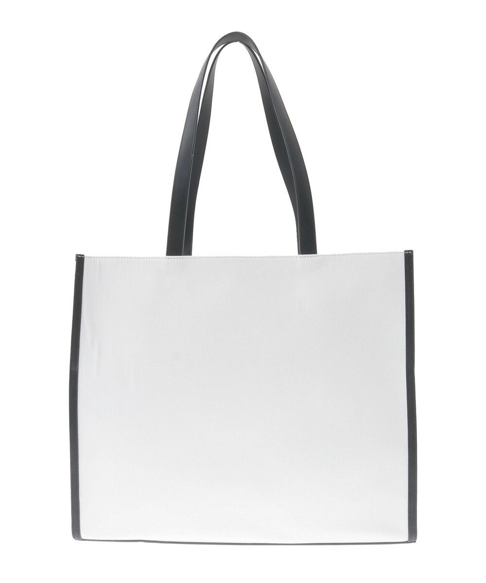 Maison de FLEUR リボンプリントスクエアトートバッグ 