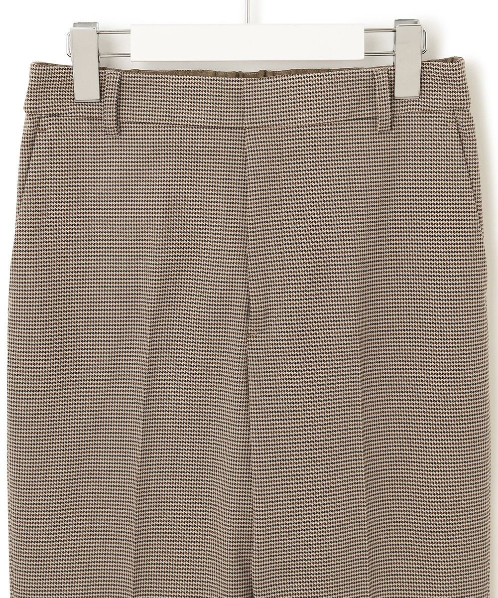23区 S 【洗える】チェックストレッチ テーパードパンツ 