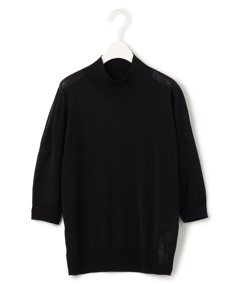 ICB 【洗える】 ウールアセテートハイゲージ ハイネックプルオーバー 