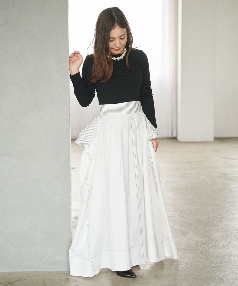 #Newans ドロップスクエアスカート 