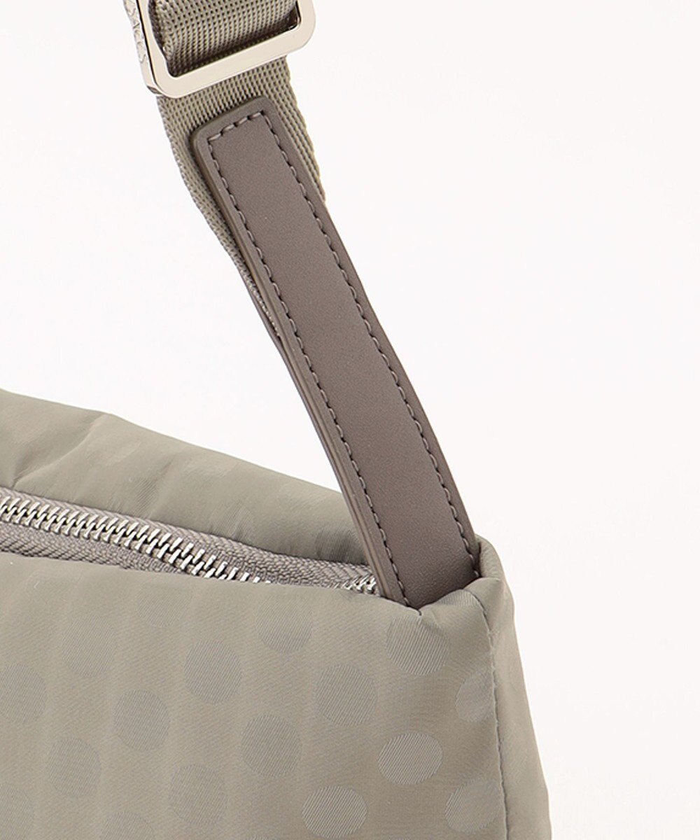 Y'SACCS はっ水ドットジャカード リサイクルレザーコンビ ショルダー 