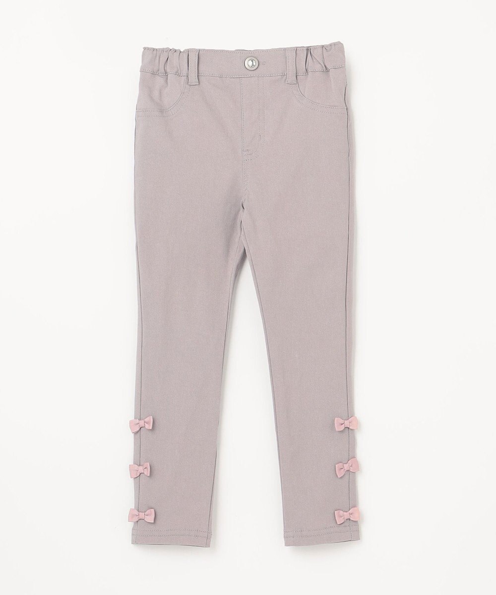 ANY KIDS 裾リボンストレート パンツ 